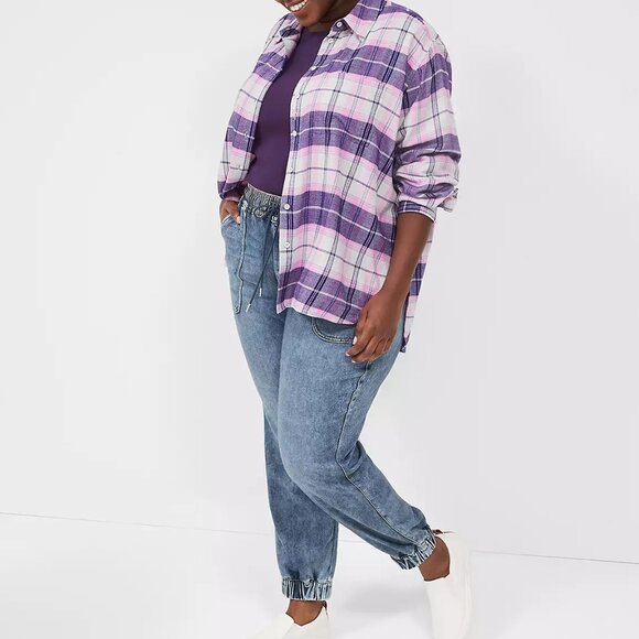 Lane Bryant Pull-On Boyfriend Jogger Jean 26 - Picture 6 of 16